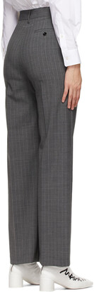 MM6 MAISON MARGIELA Grey Pinstripe Trousers