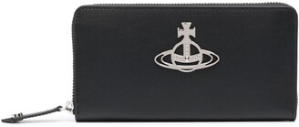 Vivienne Westwood Orb plaque leather wallet
