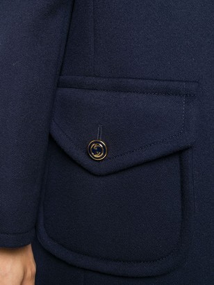 Gucci Branded Button Single Breasted Coat