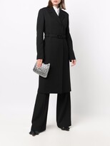 Thumbnail for your product : Valentino Belted Mid-Length Wool Coat