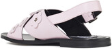 Thumbnail for your product : McQ Floral-appliquéd Leather Slingback Sandals