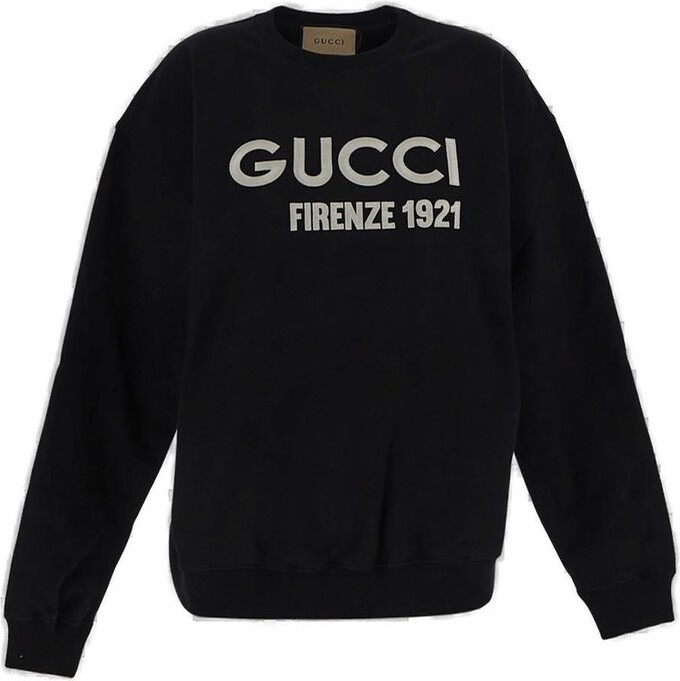 Gucci Logo Embroidered Crewneck Sweatshirt - ShopStyle