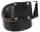Thumbnail for your product : Dolce & Gabbana Leather Logo Belt