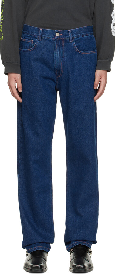 Carne Bollente SSENSE Exclusive Blue Boners Of The Rising Sun Jeans -  ShopStyle