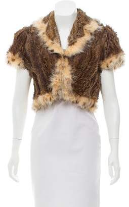 Adrienne Landau Fox Fur Jacket