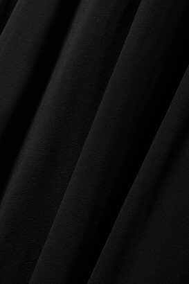 KHAITE Bruna Off-the-shoulder Gathered Stretch-jersey Maxi Dress - Black