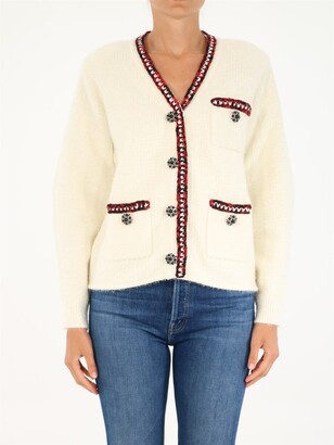 Self-Portrait Knitted Cardigan - ShopStyle