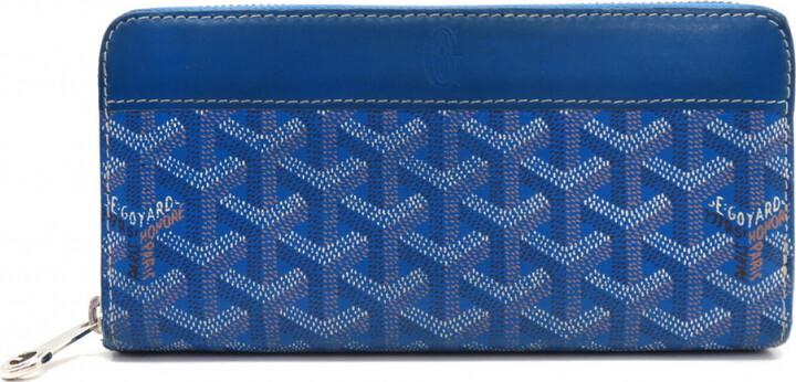 Goyard Matignon Zip Wallet Coated Canvas with Leather - ShopStyle