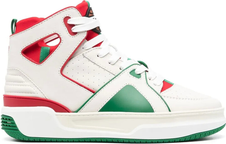 Just Don Panelled Leather Sneakers