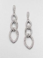 Thumbnail for your product : Adriana Orsini Pavé Crystal Triple Link Drop Earrings