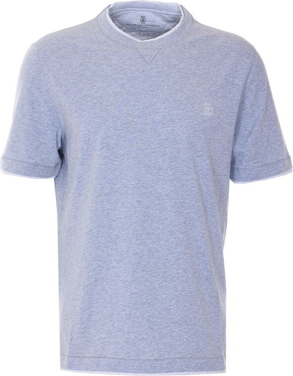 Brunello Cucinelli Logo Detailed Crewneck T-Shirt