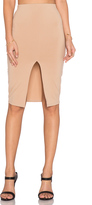Thumbnail for your product : Donna Mizani Front Slit Midi Skirt