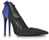 Thumbnail for your product : Loriblu Pointed Black and Blue Suede Pump