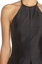 Thumbnail for your product : Carmen Marc Valvo Women's Embellished Colorblock Halter Gown