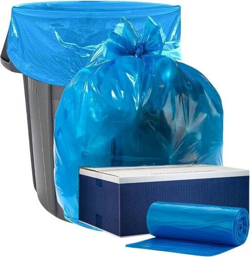 Plasticplace12-16GallonRecyclingBagsBlue(250Count)