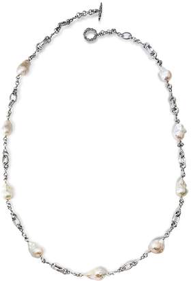 Stephen Dweck White Baroque Chain Necklace, 35