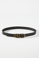 Thumbnail for your product : Linea Pelle Skinny Keeper Belt Black
