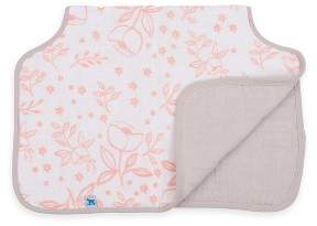 Little Unicorn 4-Layer Cotton Muslin Burp Cloth - Garden Rose