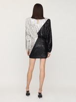 Thumbnail for your product : Rotate by Birger Christensen Billie Sequined Two Tone Mini Dress