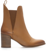 Thumbnail for your product : Zara 29489 Leather Ankle Boot With Wide Heel