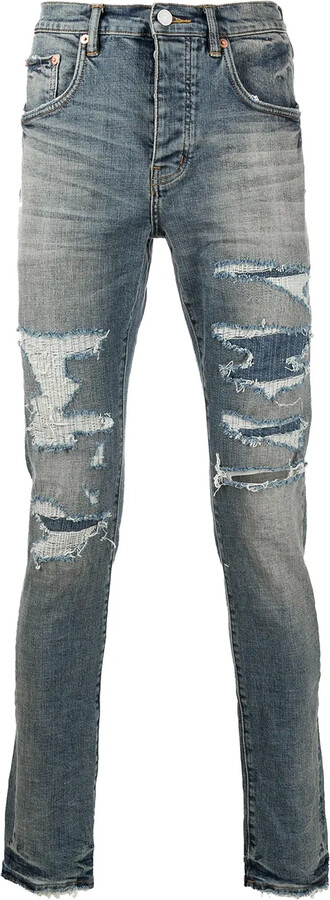 Purple Brand Low-Rise Slim-Fit Jeans