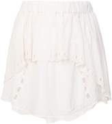 Thumbnail for your product : IRO eyelet lace layered skirt