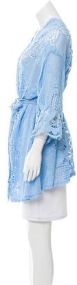 Miguelina Scalloped Guipure Lace Cardigan w/ Tags
