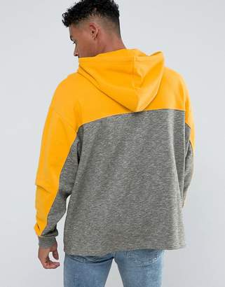 ASOS Design Oversized Hoodie With Cut & Sew