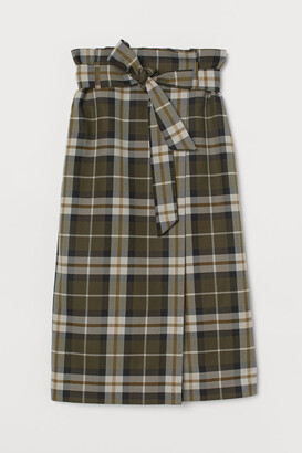 H&M Tie-belt wrapover skirt