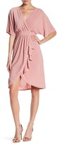 Thumbnail for your product : Just For Wraps Ruffle Drape Dress