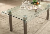 Thumbnail for your product : Furniture of America Karnette Glass Top Coffee Table