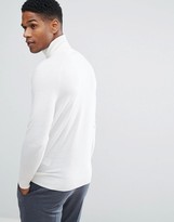 Thumbnail for your product : Reiss Cable Textured Knit Roll Neck In Wool