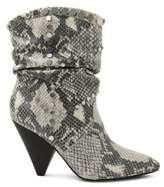 bcbg snakeskin booties