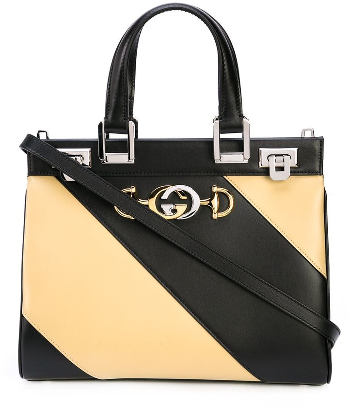Gucci Zumi diagonal stripe top handle bag ShopStyle