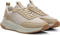 HUGO BOSS x ACBC Trainers With Speckled Effect- Light Beige
