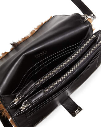 Prada Men's Capretta Fur Messenger Bag