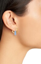 Thumbnail for your product : Madewell Flower Charm Chunky Medium Hoop Earrings