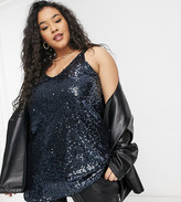 purple sequin top plus size