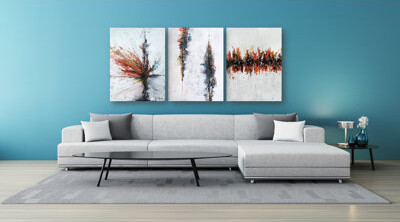 John Beard Collection Galaxy Set by John Beard - Artist Enhanced Canvas Print