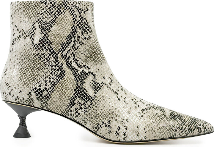 Studio Amelia Print Leather Ankle BootsAmelia