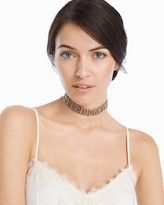 Thumbnail for your product : White House Black Market Antiqued Teardrop Choker Necklace