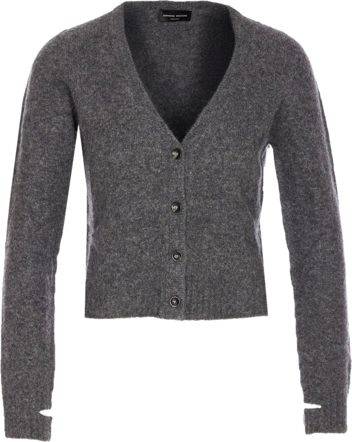 Roberto Collina V-neck buttoned-up cardigan