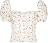 Thumbnail for your product : Reformation Casterly floral-print top