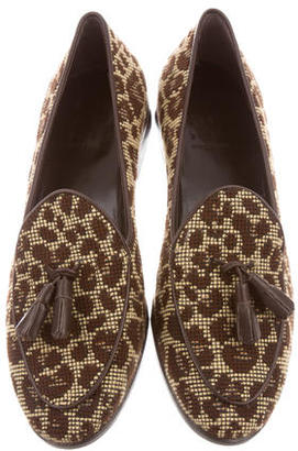Trademark Needlepoint Leopard Loafers w/ Tags