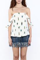 Thumbnail for your product : Do & Be Off The Shoulder Cactus Top