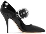 Thumbnail for your product : Miu Miu Buckled Patent-leather Pumps