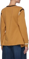 Thumbnail for your product : J.W.Anderson Contrast Topstitch Raw Flare Hem Cotton Sweatshirt