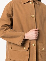 Thumbnail for your product : Nili Lotan Cargo-Pockets Oversized Shirt Jacket
