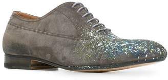 Maison Margiela paint splatter lace-up shoes