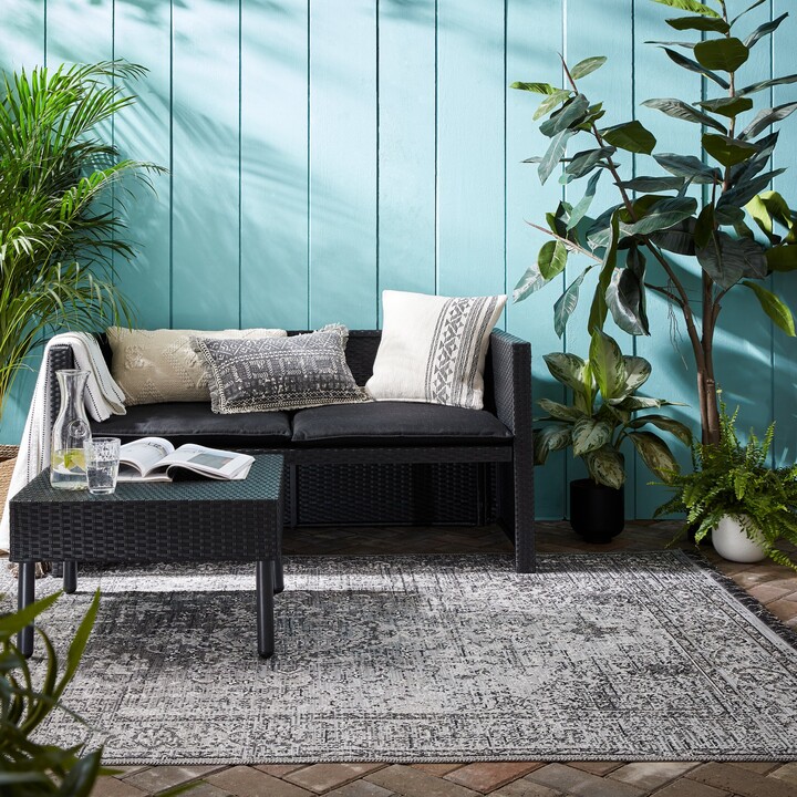 Dunelm Edith Indoor Outdoor Rug Grey ShopStyle